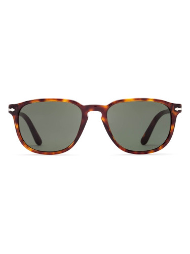 Persol PO3019S 24/31 - правоъгълна слънчеви очила, мъжки, кафяви