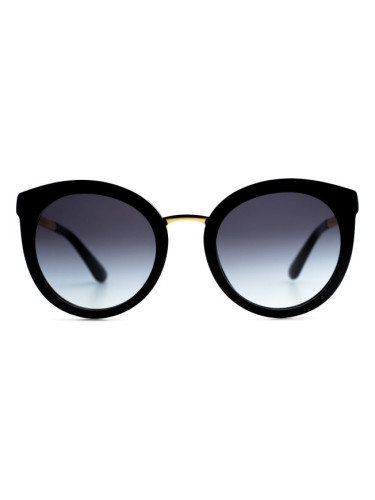 Dolce & Gabbana 0DG 4268 501/8G 52 - кръгла слънчеви очила, дамски, черни