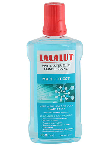 МИЦЕЛАРНА ВОДА ЗА УСТА ЛАКАЛУТ МУЛТИЕФЕКТ 500 мл