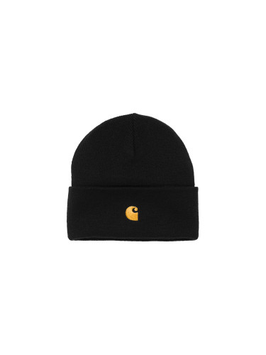 Carhartt WIP Chase Beanie Black Gold Unisex - Чапки Carhartt WIP - Черен - I026222_00F_XX-One-size - Size: One size