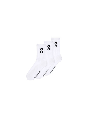 On Logo Sock High 3P White Unisex - Чорапи On - Бял - 2UF10310069-L - Size: L