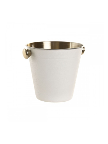 Кофа за Лед Home ESPRIT Бял Златен Неръждаема стомана Алуминий 17 x 14 x 13 cm