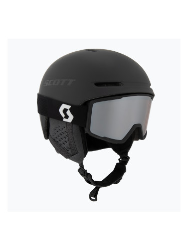 Скиорска каска SCOTT Track + Goggles Factor Pro Combo mineral black/amp silver chrome