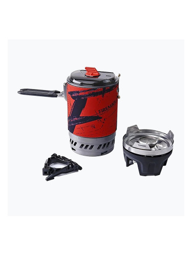 Туристически котлон Fire-Maple FMS-X5 Polaris Cooking System + червена тенджера