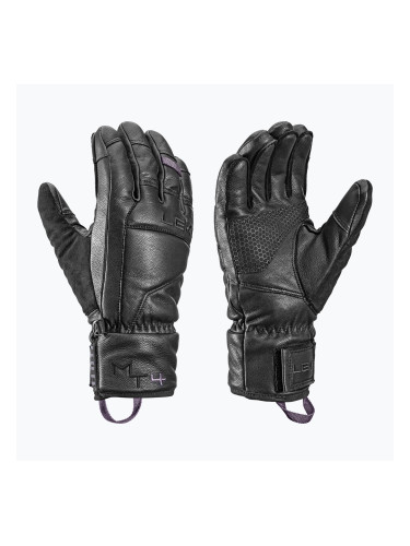 Дамски скиорски ръкавици LEKI Montera Prime Women black/blackberry grey