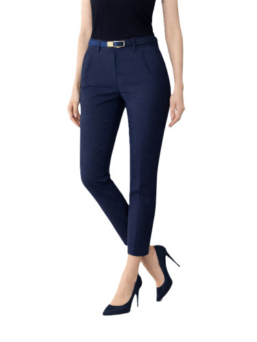 M.Sara - Women's 7/8 Chino Trousers + Belt - Dm2896j-11
