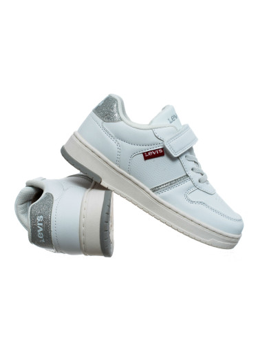 Levi's - Children's Shoes - Kick Se Virv0152s - White Silver Glitter 2956
