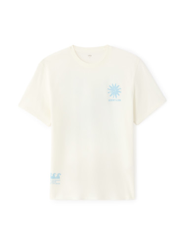 Мъжка кремава тениска Celio