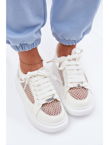 Дамски кожени маратонки с декорации от GOE