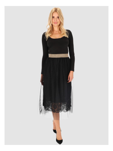 Дамска дантелена миди пола