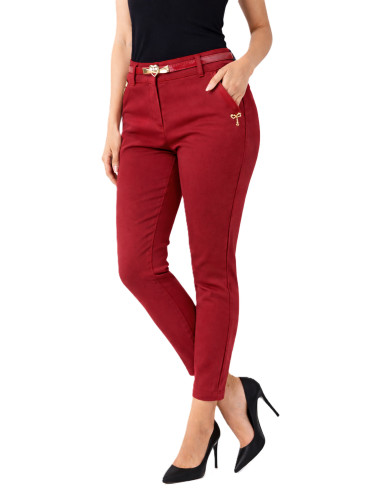 Дамски чинос панталон M.Sara с колан