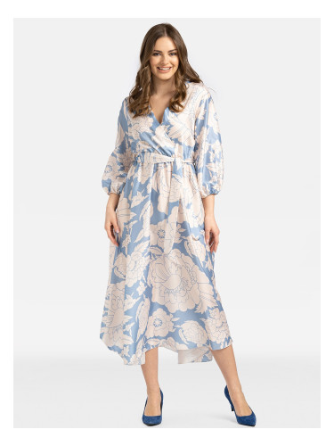 Дамска вискозна рокля PERSO с флорален мотив
