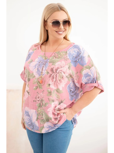 Дамска памучна блуза Kesi с флорален мотив