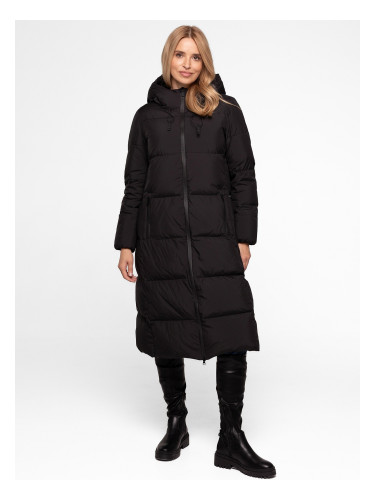 Дамско дълго ватирано яке с естествен пълнеж