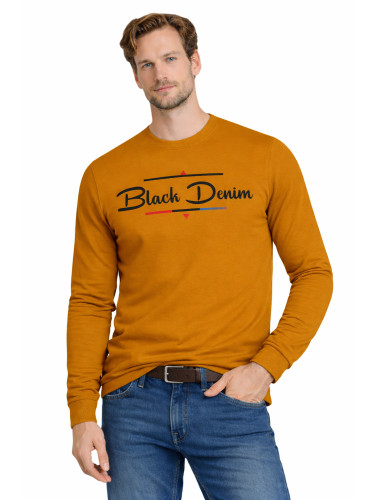 Мъжки суитшърт пуловер 202167 Горчица