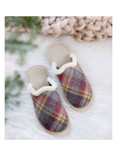 Дамски чехли NS-104 сиво-бежови