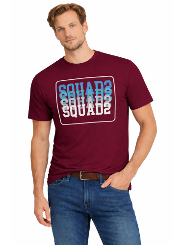 Мъжка тениска пуловер 3001 бордо