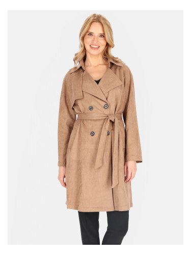 Дамски тренчкот PERSO от имитация на велур