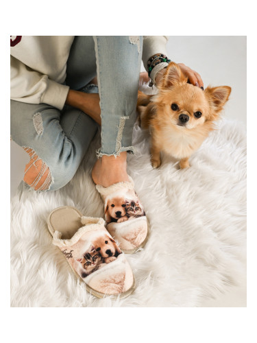 Дамски чехли Natural Style NS-109 Бежови