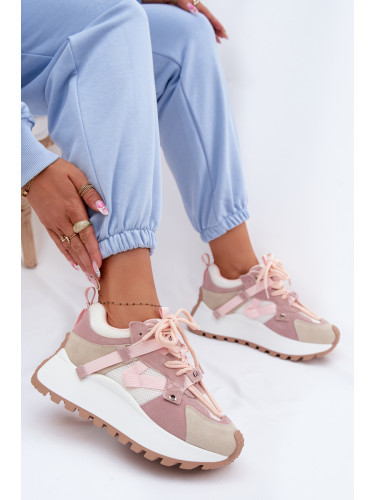 Велурени маратонки на платформа GOE