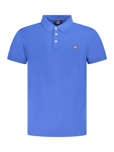 Синя мъжка поло тениска Норвегия 1963