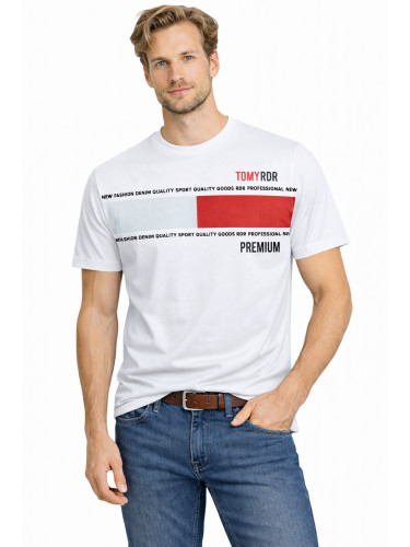 Мъжка тениска пуловер 3031 бяла