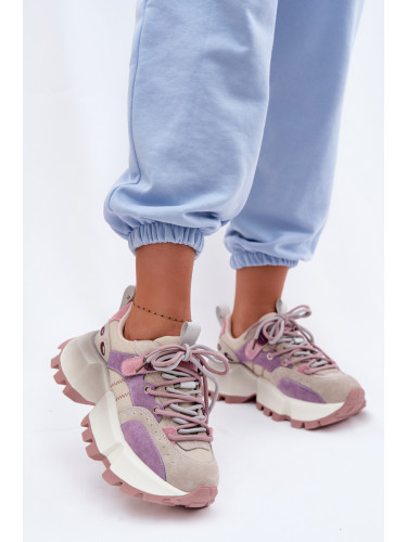 Дамски велурени маратонки GOE