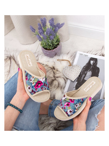 Дамски чехли Natural Style NS-039 сини