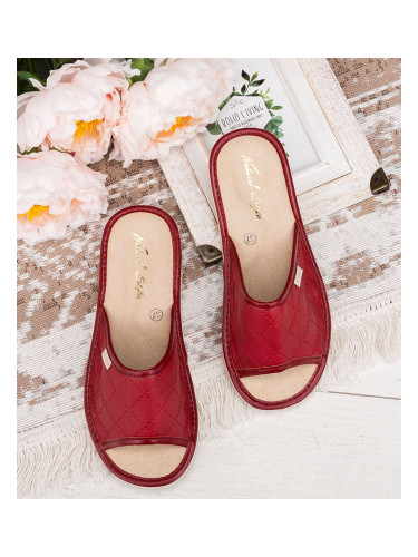 Дамски чехли Natural Style NS-112 Червено-бежови