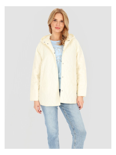 Дамско ватирано преходно яке с качулка