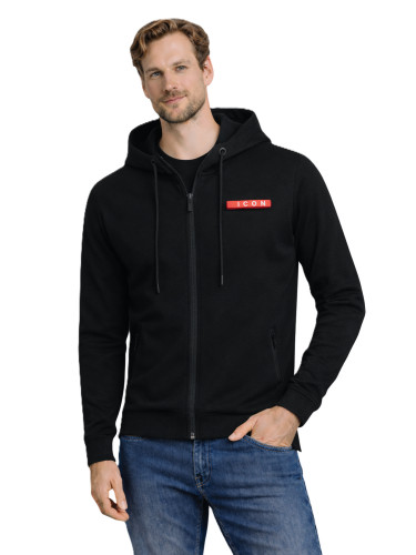 Must - Мъжки суичър с качулка - B267 черен