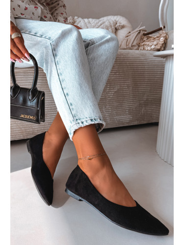Балерини Boto Flat Eco Suede Black Lelisa