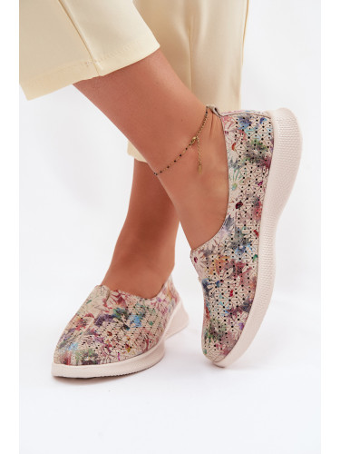 Дамски велурени мокасини EVENTO