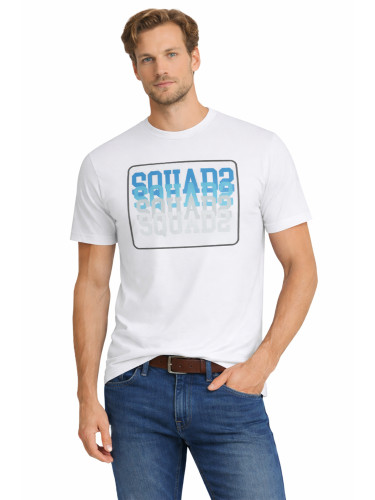 Бяла тениска с пуловер