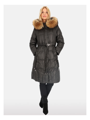 Дамско дълго палто с колан