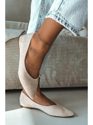 Бежови балетки Boto Lelisa