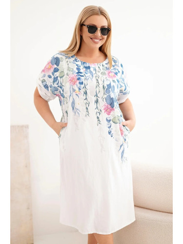 Рокля Kesi с къс ръкав в големи размери