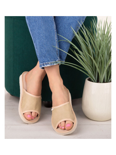 Дамски чехли Natural Style NS-112 Бежови