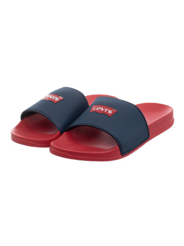 Дамски джапанки Levi's - тъмночервени