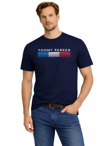 Мъжка тениска пуловер 3005, тъмносин