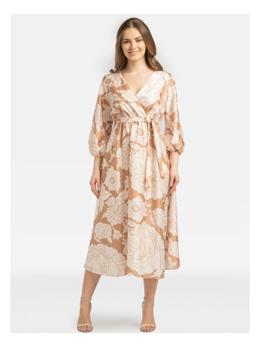 Дамска рокля от вискоза с шарки