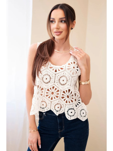 Дамски вискозен топ с V-образно деколте