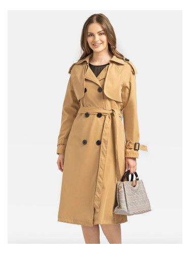 Дамски тренчкот с подвижна долна част