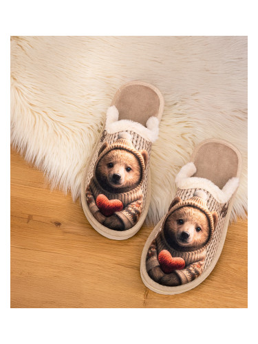 Дамски чехли Natural Style NS-106 бежови