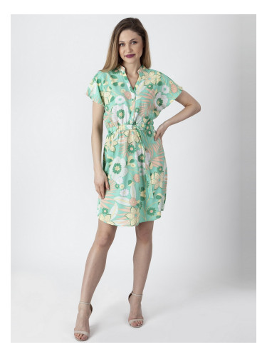 Дамска лятна рокля с къси ръкави тип кимоно