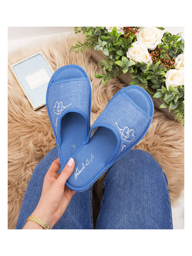 Дамски чехли Natural Style NS-093 сини