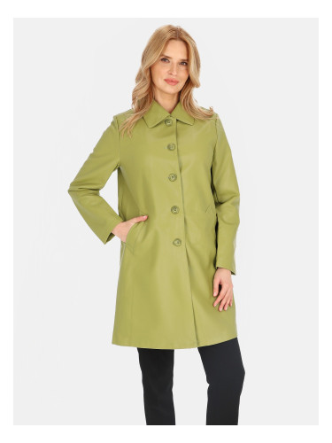 Дамско палто от еко кожа