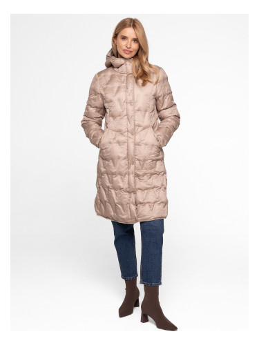 Дамско ватирано яке с регулируема качулка