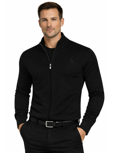 Поло Лара - мъжки черен кардиган