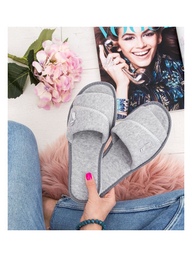 Дамски чехли NS-041 сиви